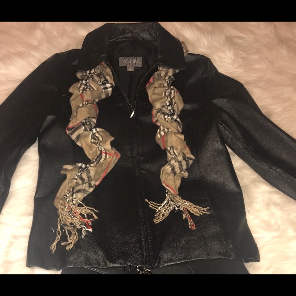 Leather coat